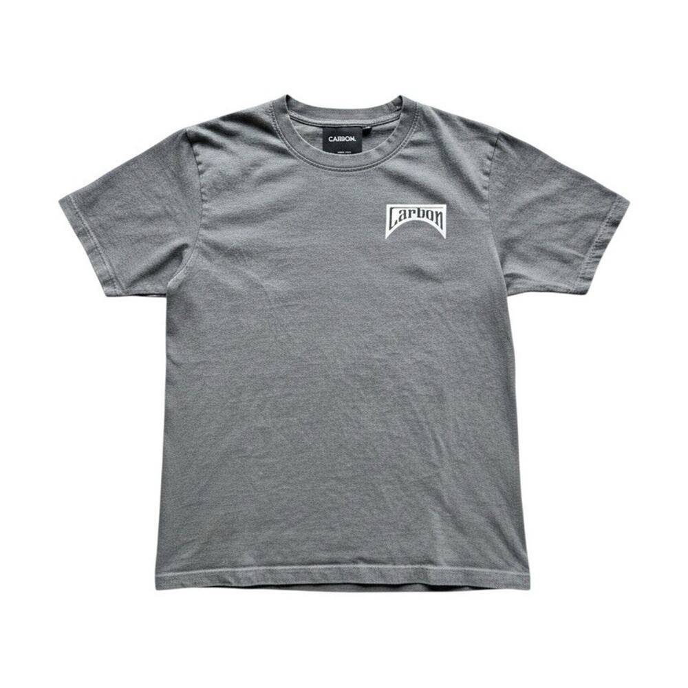 Carbon Men's L Gray Racing Graphic Print Crew Neck Short Sleeve T-Shirt